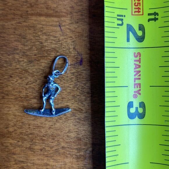💛 Vintage 925 3D Surfer Charm - Picture 4 of 5